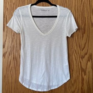 Abercrombie & Fitch white soft tee.